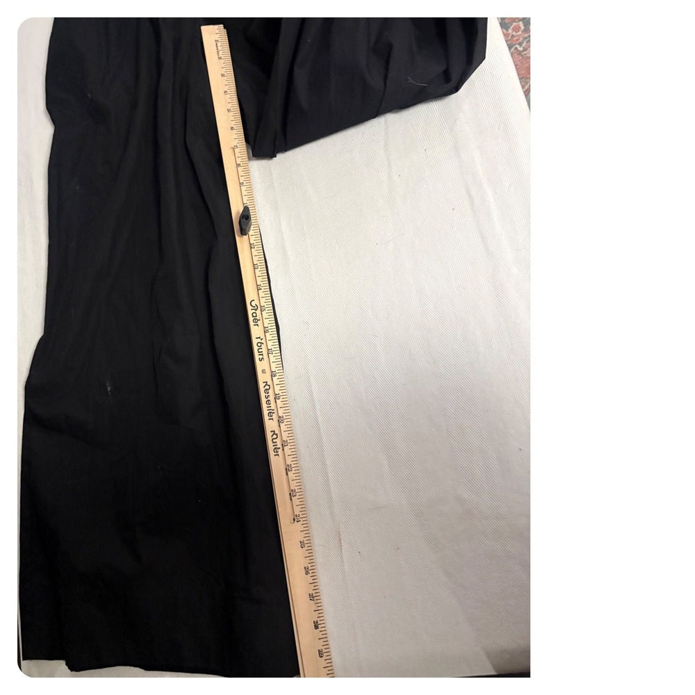 Band Of NWT The Free Black Strapless Jumpsuit Wide Leg 100% Cotton Poplin size M - Picture 9 of 11